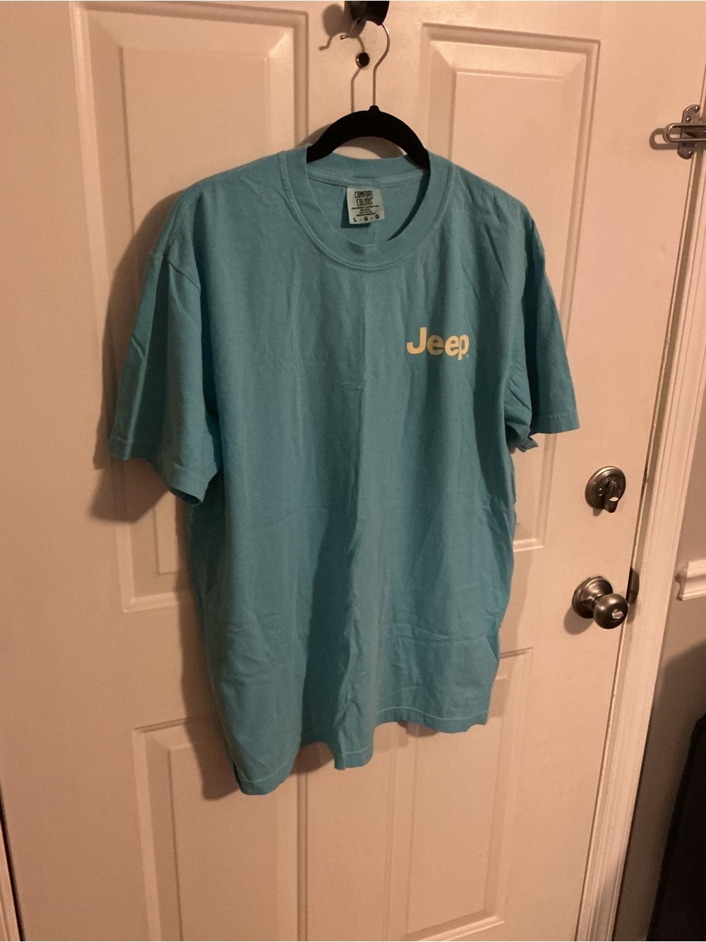 Jeep Men's Short-Sleeve Logo T-Shirt in Light Blue